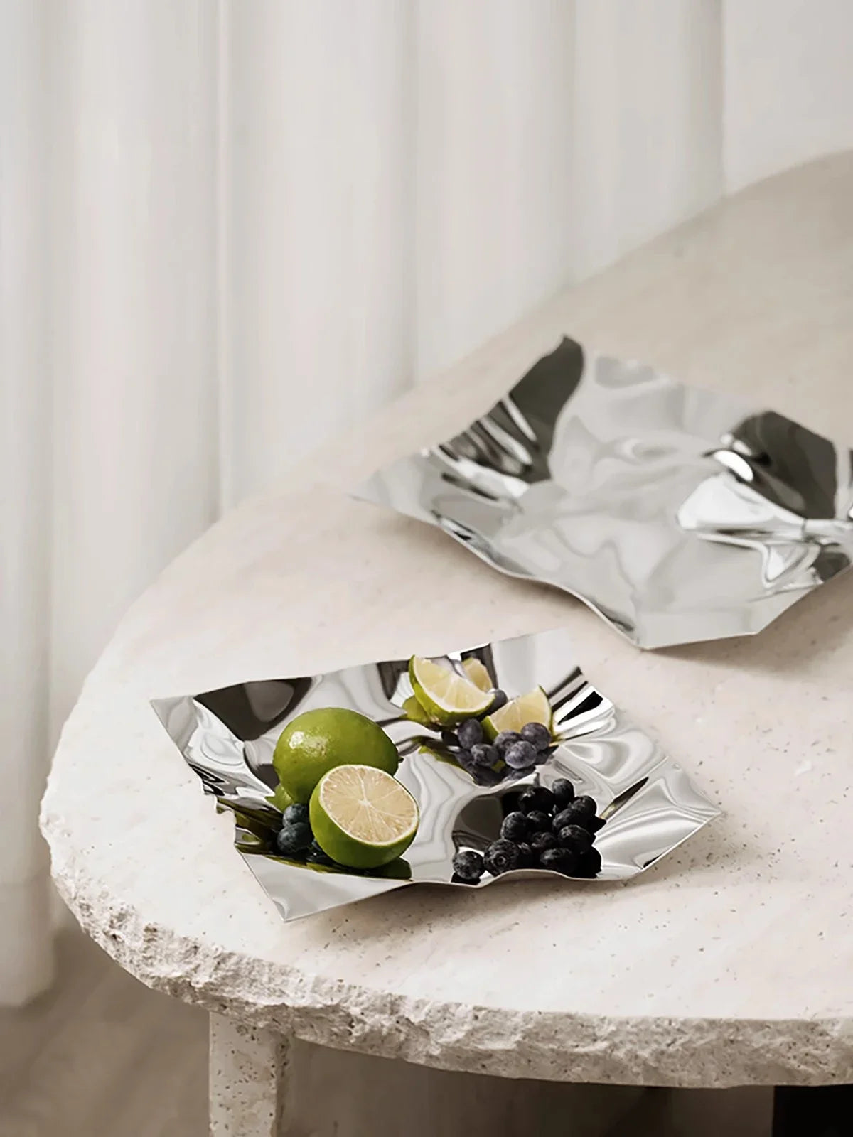 Trinket Dishes Jewelry Dish Storage Bowl Serving Trays Stainless Steel Plate Table Accessories for Home Decor Room Scandinavian