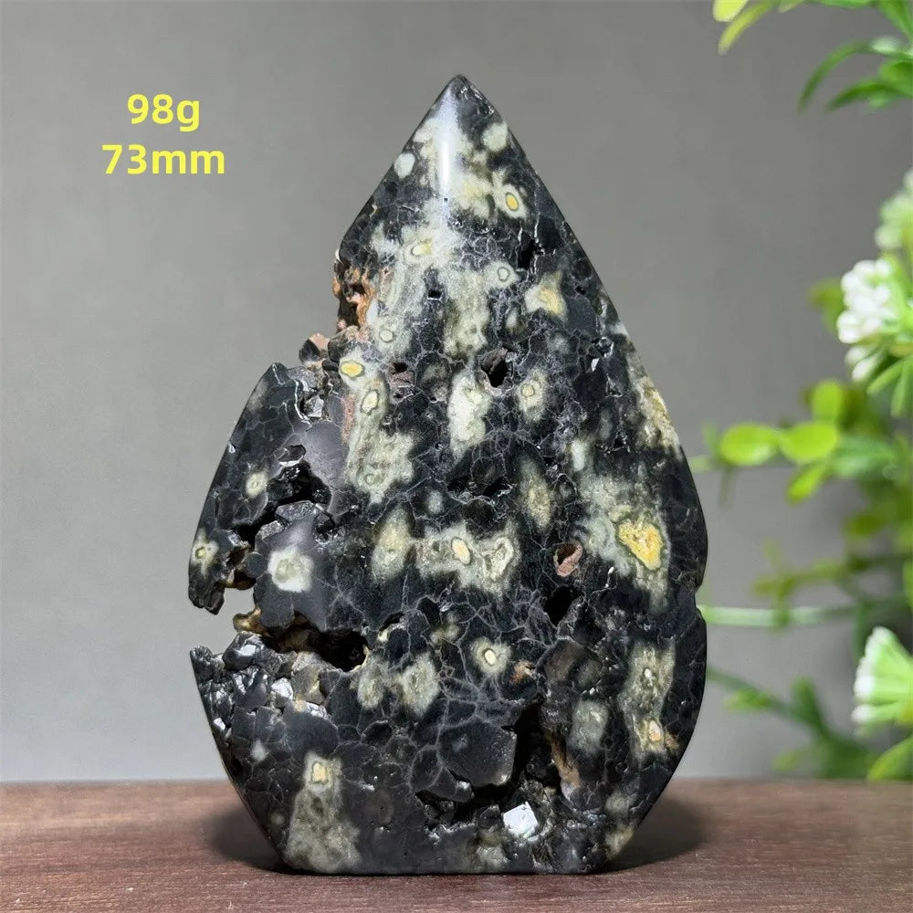 Natural Ancient Ocean Jasper Crystalline Cluster Free Form Torch Mineral Rock Spirit Energy Witchcraft Healing Home Decor Gift