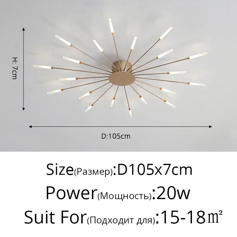 Modern Minimalist Metal Master Bedroom LED Ceiling Lamp Nordic Restaurant Dinning Room Ceiling Light Home Decor Ceiling Fixtures