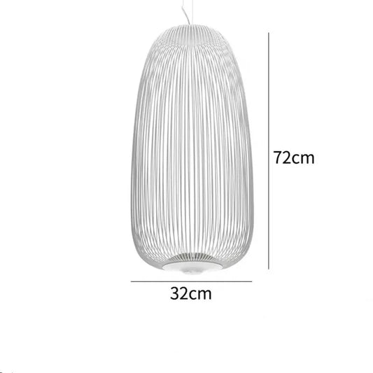 Ameican Birdcage Villa Metal LED Pendant Light Design Artistic Style Lamp for Home Decor Hotel Exhibition Living Room Chandelier