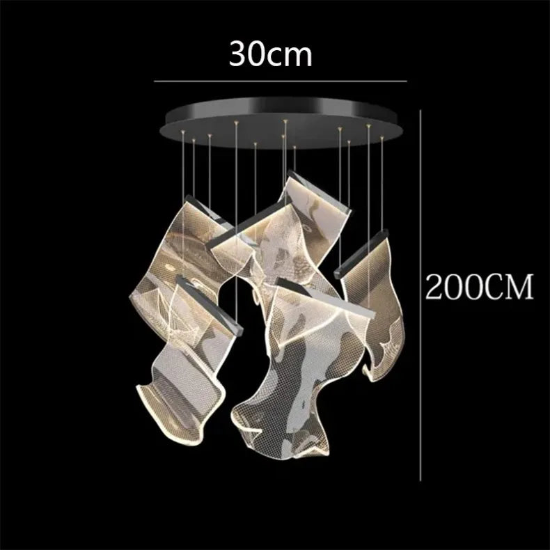 Modern home decor led lights pendant light lamps forstaircase Chandeliers for living room hanging light indoor lighting