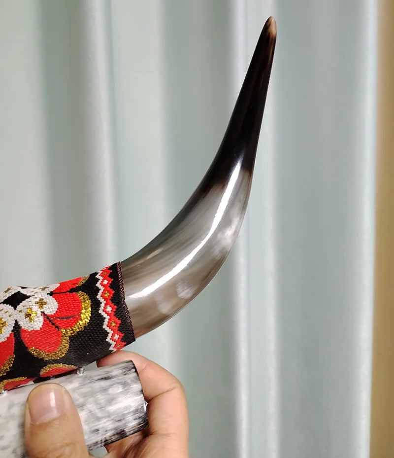 Authentic Real Horn Sculpture Crafts Home Decor Ornaments Natural Smooth Polished Finish Horns Home Decor Accent Table Display