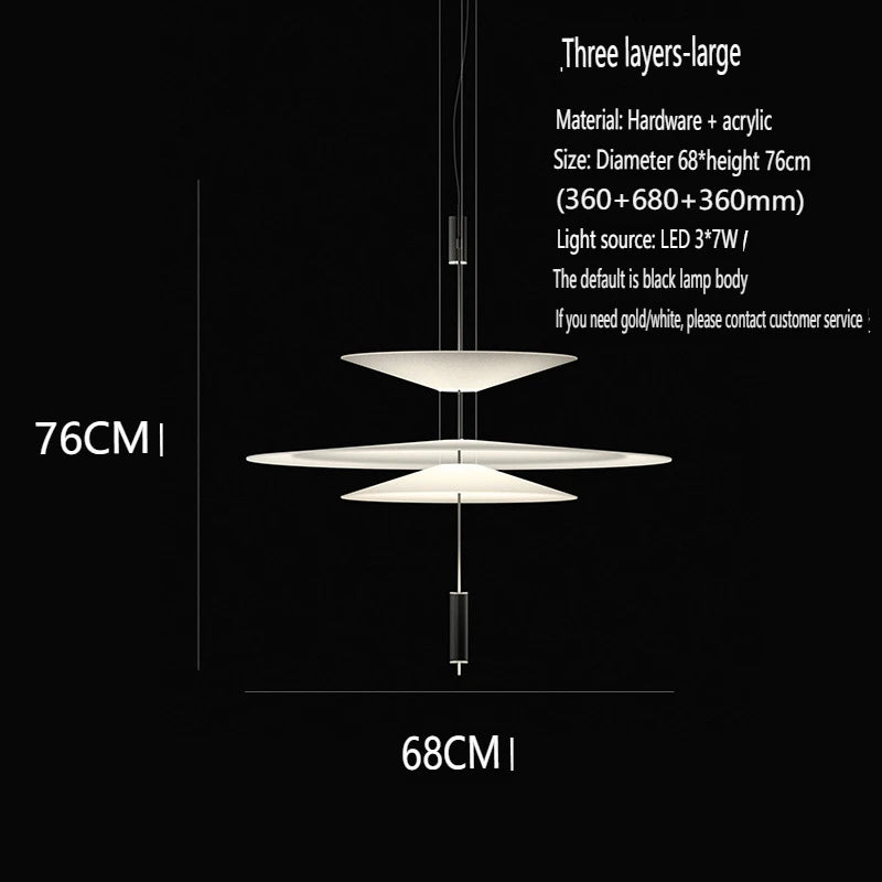 Nordic Flying Saucer LED Chandelier Personality Home Decor Hanging Lamp Dining Table Bar Living Room Artistic UFO Pendant Lamp