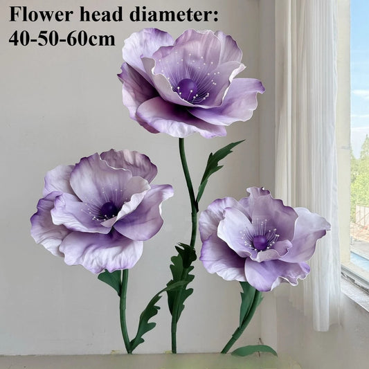 170cm Artificial Flowers Wedding Decoration Flower Poppy Stage Layout Wedding Road Guide Flowers Garden Decoration Home Decor