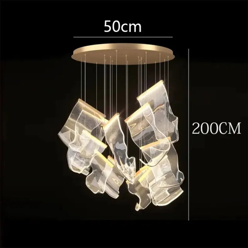 Modern home decor led lights pendant light lamps forstaircase Chandeliers for living room hanging light indoor lighting