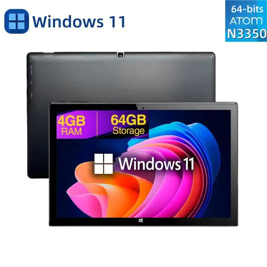 Top Sales 10.1" Windows 11 Tablet AR40 Intel Atom N3350 Quad Core Dual Camears 4GB DDR RAM 64GB ROM 1920x1200 IPS Type-C USB 3.0