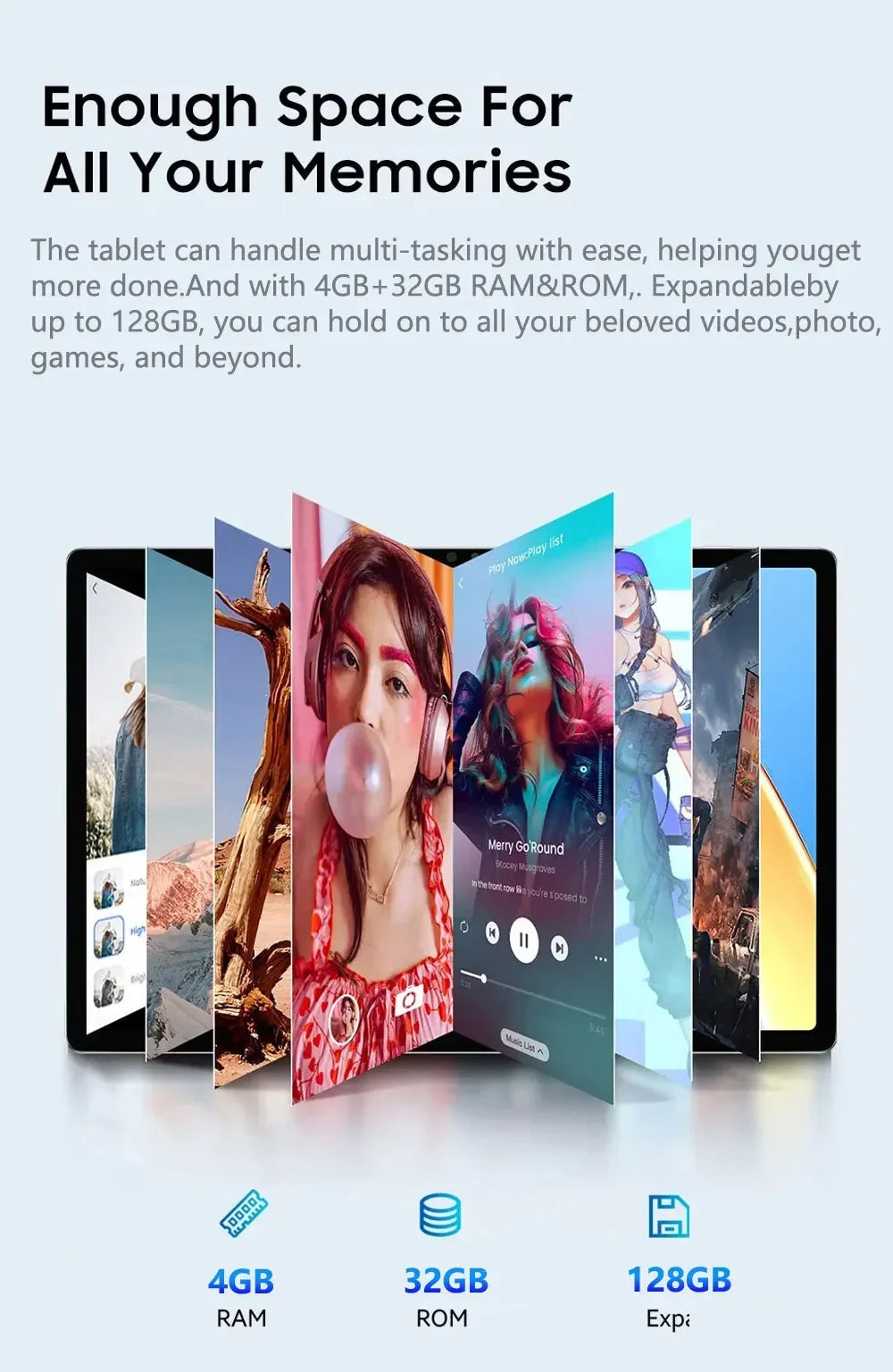 2026 Original Pad 7S Pro Tablet 10.1" HD Android 4GB+32GB Global Version Gaming Tab 4000mAh Dual SIM Children Kids Tablet PC