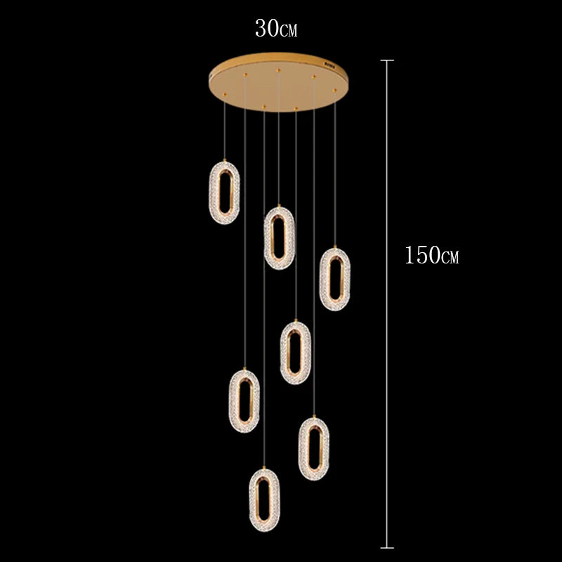 Modern home decor ring led lights pendant light lamps for living room Chandeliers for dining room hanging light indoor lighting