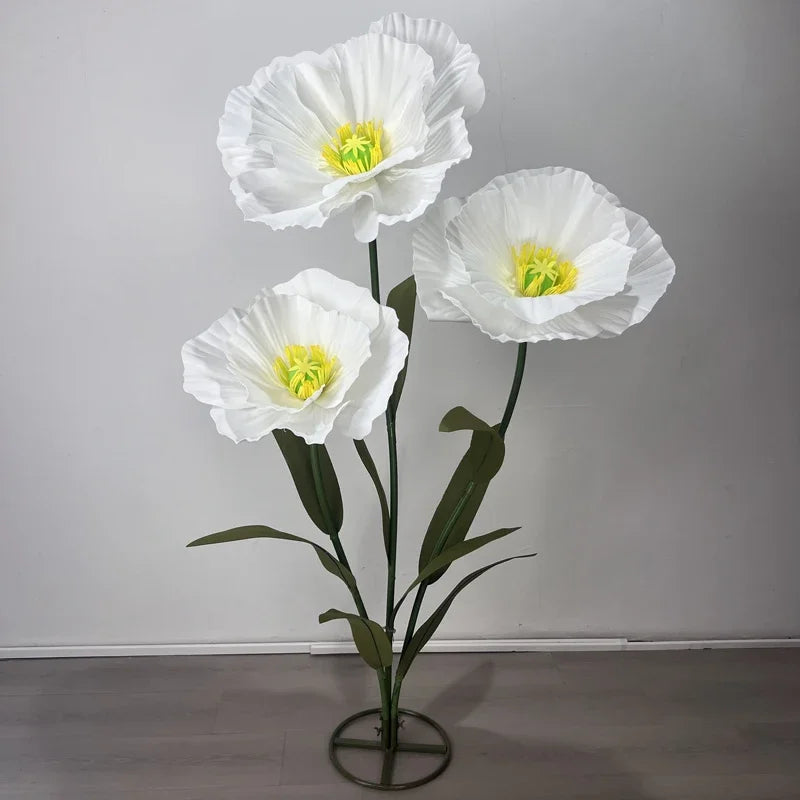 3PCS Large Paper Flowers Giant Artificial Flower Wedding Decoration Customized Artificial Flower Window Display Party Home Decor