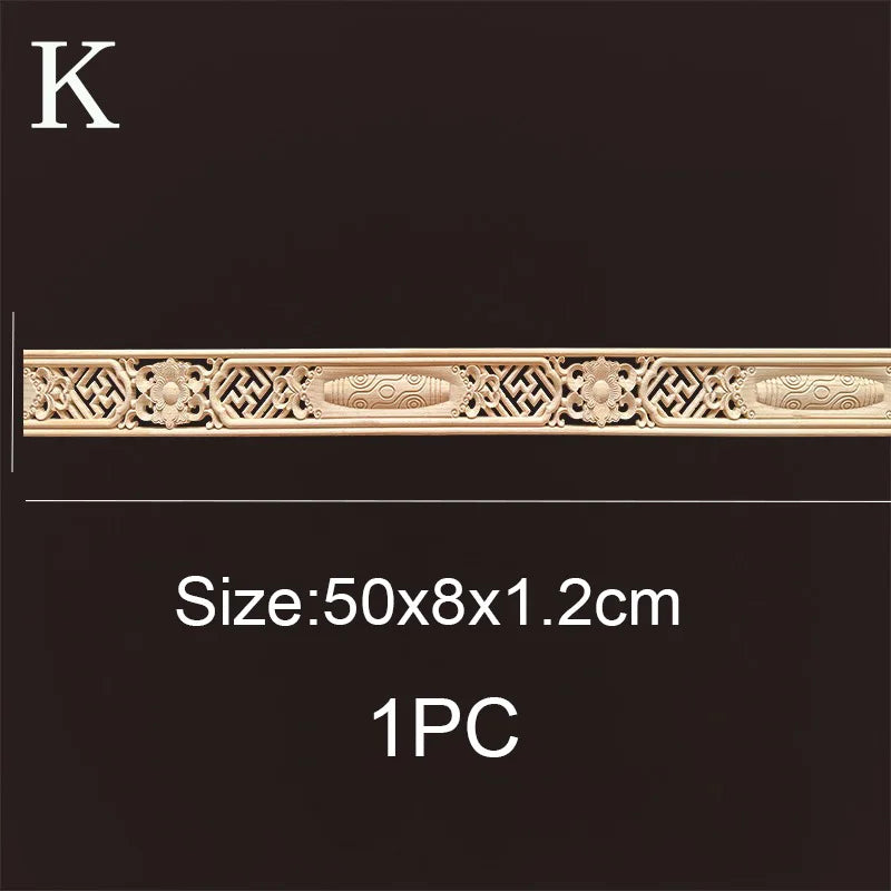 Decorative Wood Molding wood Carved Corner Onlay Applique Frame Cabinet Home Decor Figurines Wall Art Furniture Accessories