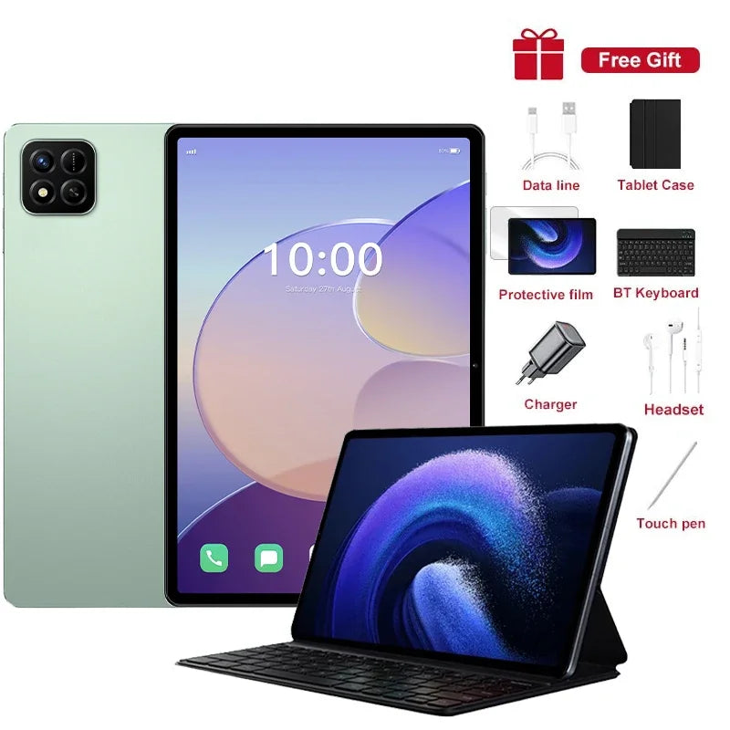 2026 Original Pad 7S Pro Tablet 10.1" HD Android 4GB+32GB Global Version Gaming Tab 4000mAh Dual SIM Children Kids Tablet PC