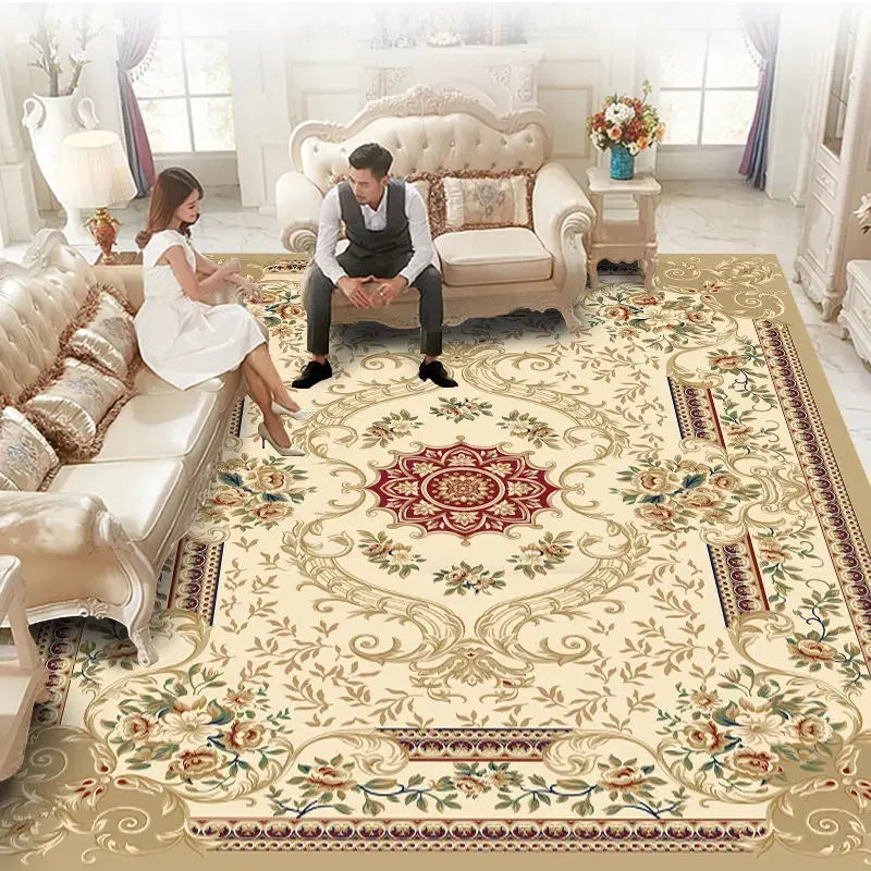 Luxury Carpets for Living Room 160x230 Flannel Customizable Soft Rugs European Bedroom Decor Home Alfombra Plush Non-slip Mat