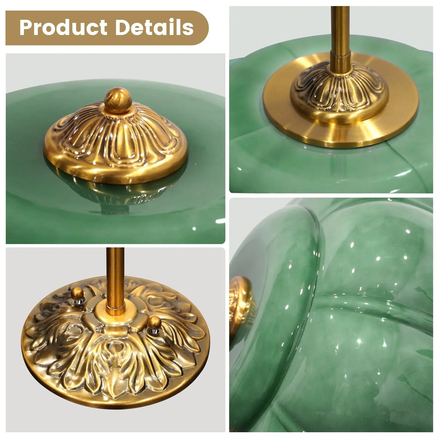 Retro Green Scallop Milk Glass Chandelier Nordic Pendant Lamp for Kitchen Island Hallway Corridor Home Decor Hanging Light E26