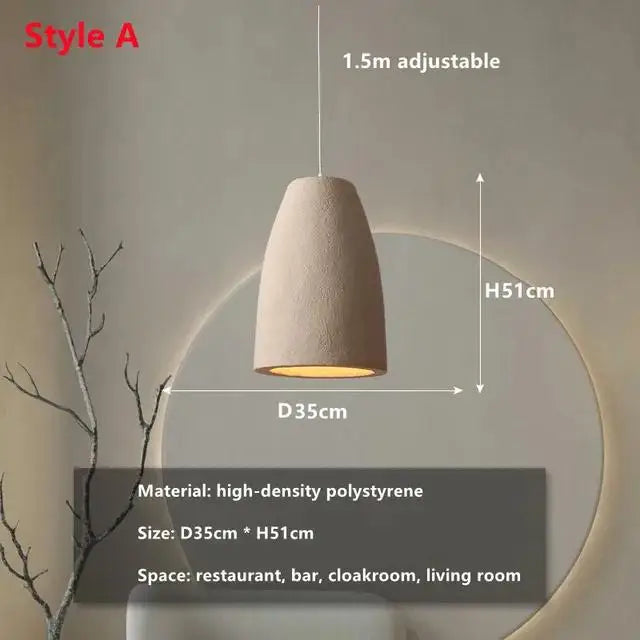 Morden Restaurant LED Chandelier Light Bar Designer Bedroom Bedside Lamp Home Decor Cement Living Room Homestay Hanging Light