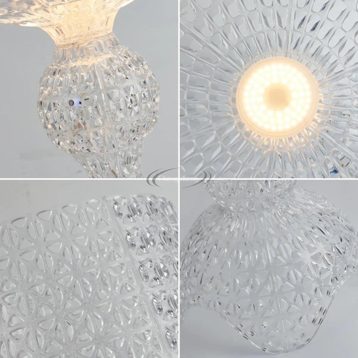 Italian Design Creative Floor Lamp Hollow Acrylic Modern Standing Light for Living Room Bedroom Home Decor LED