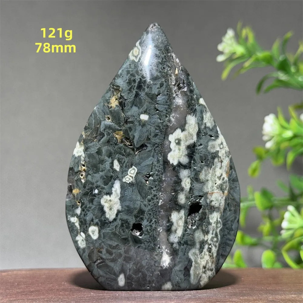 Natural Ancient Ocean Jasper Crystalline Cluster Free Form Torch Mineral Rock Spirit Energy Witchcraft Healing Home Decor Gift