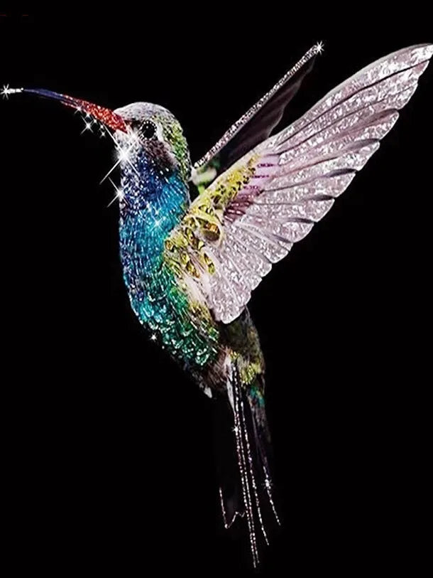HUACAN 5D Phoenix Diamond Embroidery Animal Full Square Round Painting Bird Mosaic Rhinestone Pictures Home Decor