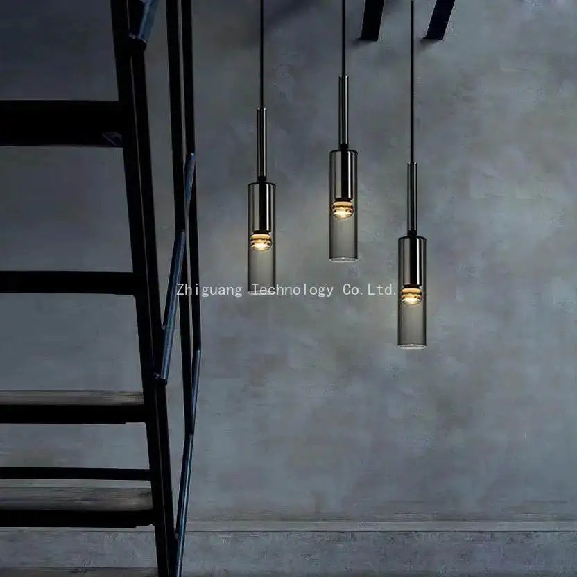 Nordic Minimalist LED Glass Chandelier Ceiling Pendant Lamp Bedroom Bedside Bar Counter Home Decor Lighting Fixtures