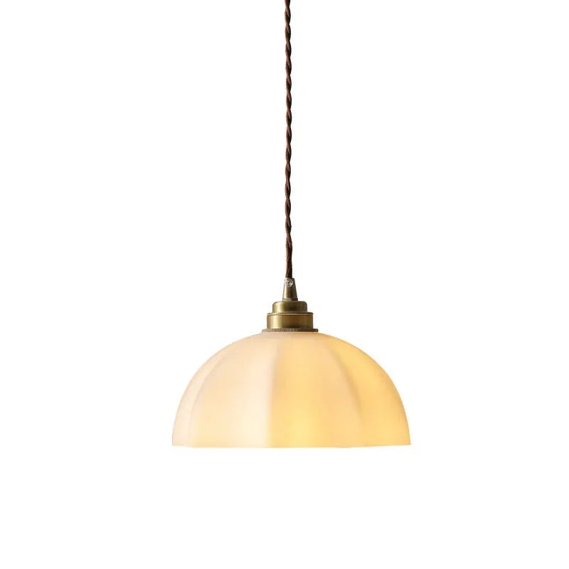 Modern Style LED Pendant Lamp Copper Glass Hanging Lamp Home Decor Living Dining Room Bedroom Kitchen Wire Chandelier Fixtures
