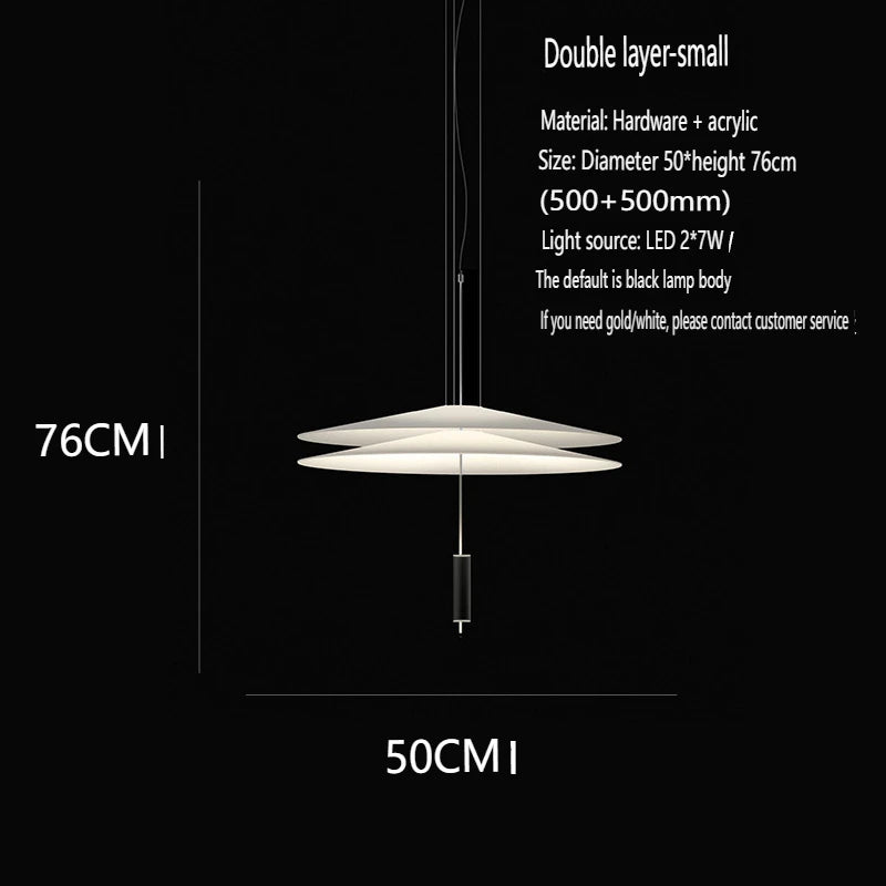 Nordic Flying Saucer LED Chandelier Personality Home Decor Hanging Lamp Dining Table Bar Living Room Artistic UFO Pendant Lamp