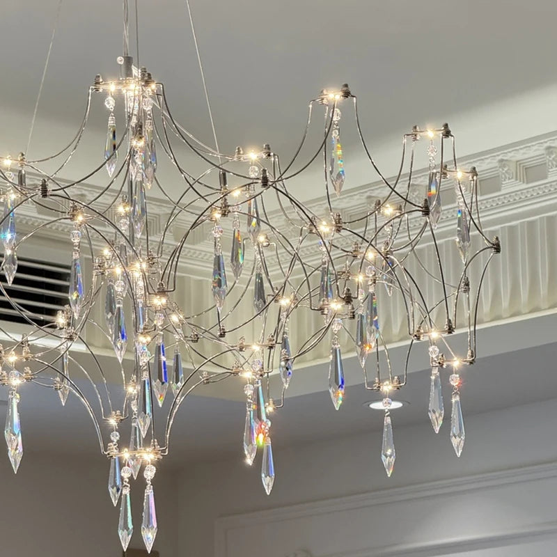 Modern Pendant Light Crystal Chandelier for Living Dining Room Bedroom Hanging Lamps For Ceiling Home Decor Lighting Chandelier