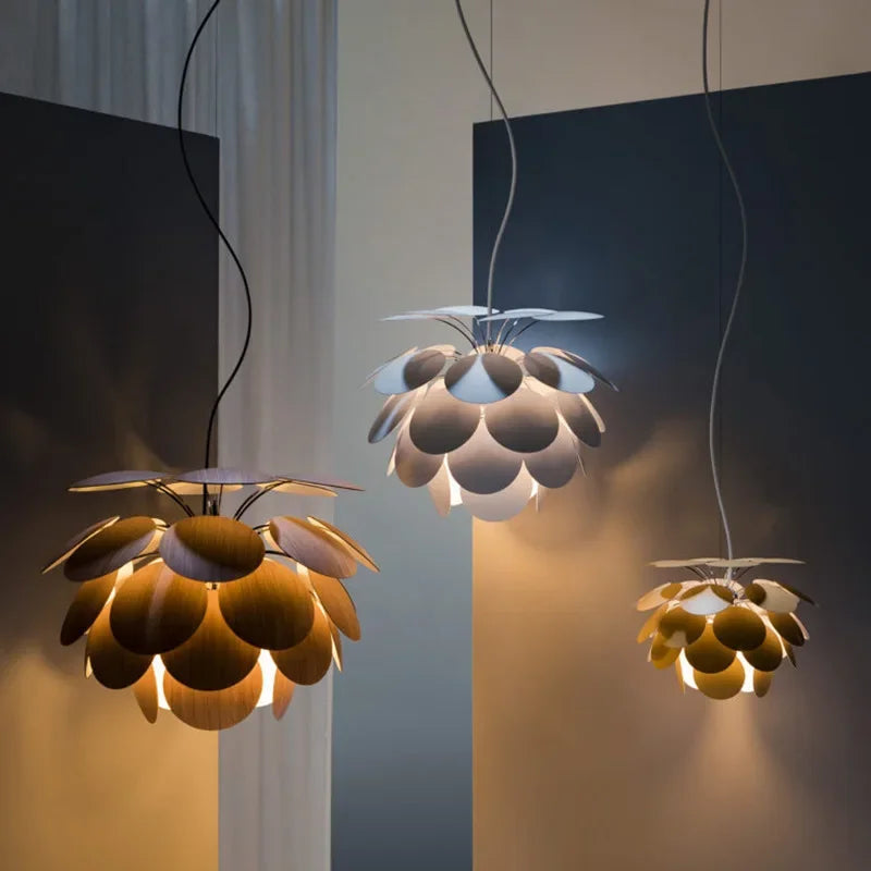 Spanish Marset Discoco LED Ceiling Chandelier Lamp Design Pine Cone Suspension Pendant Light Home Decor Item Living Room Bedroom