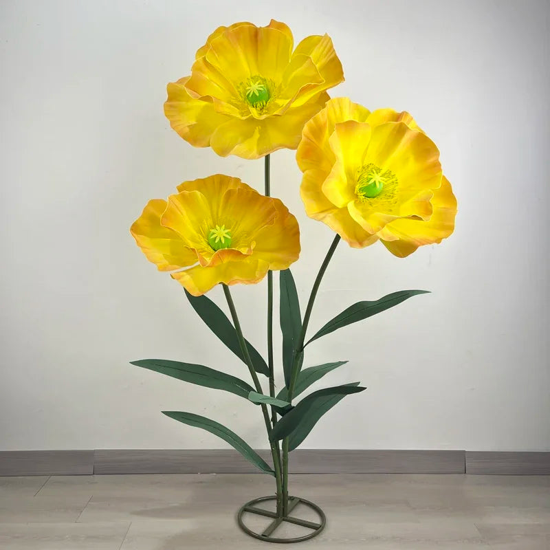 3PCS Large Paper Flowers Giant Artificial Flower Wedding Decoration Customized Artificial Flower Window Display Party Home Decor