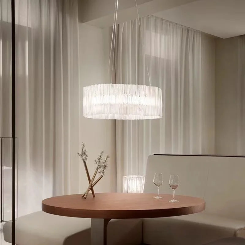 Italy Restaurant High-end Accordion LED Pendant Lights Personality Art for Living Room Chandelier Bedroom Home Decor Lamp Design