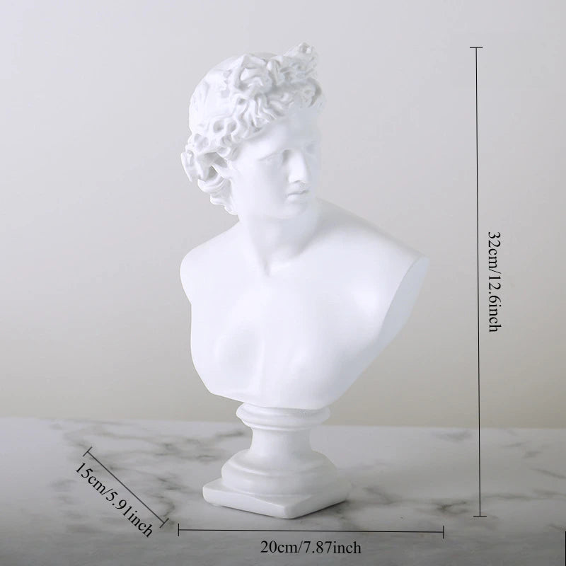 Greek Mythological Character Apollo Diana Statue Resin Classic David Sketches Plaster Home Decor Living Room Creative Ornament