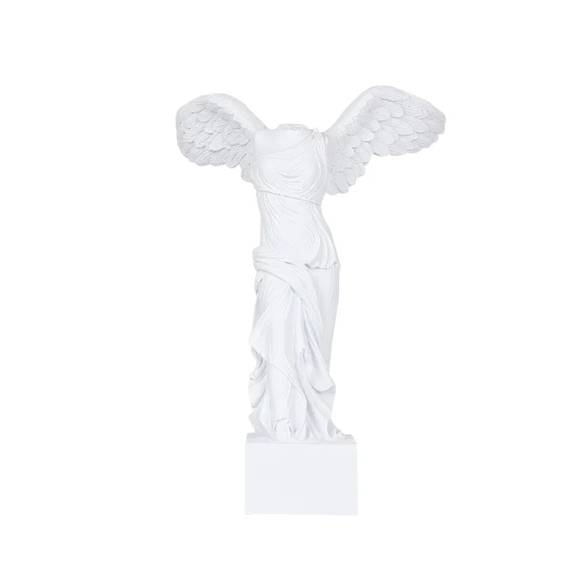 Greek Mythology Statue Goddess of Victory Victoria Figurines Winged Victory of Samothrace Resin Sculpture  Home Decor Ornament