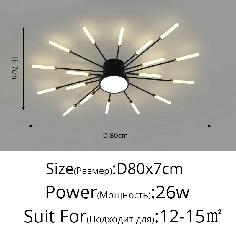 Minimalist Designer LED Ceiling Lamps Suspension Ceiling Lights for Living Room Bedroom Home Decor Indoor Lighting Decoration
