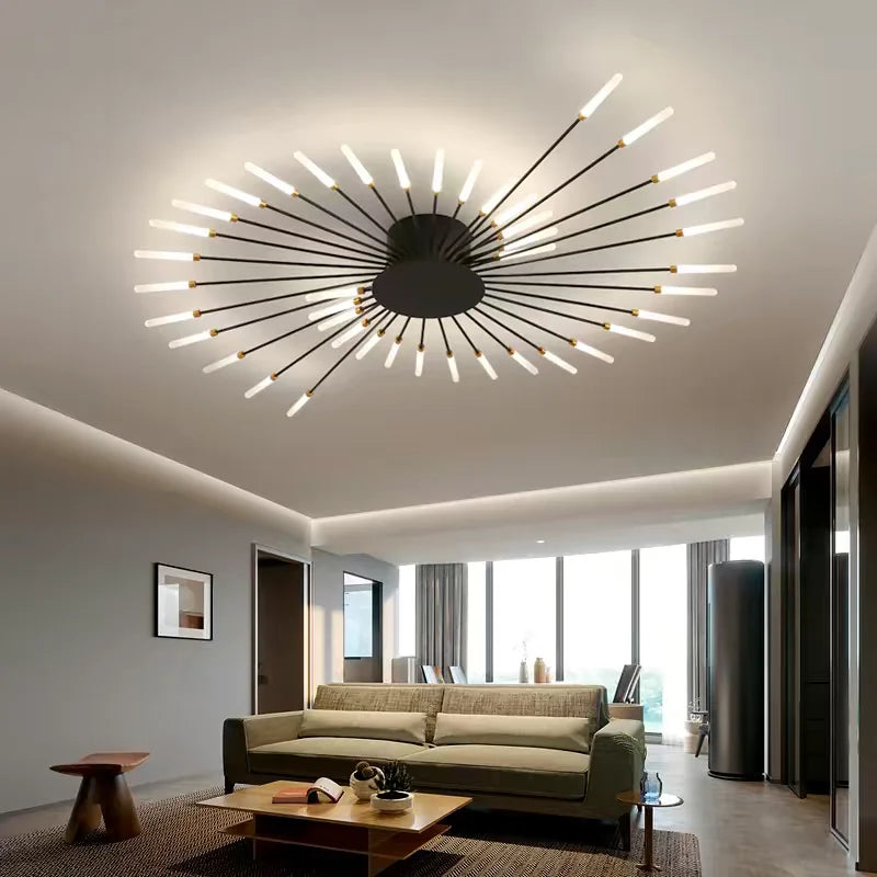 Modern Minimalist Metal Master Bedroom LED Ceiling Lamp Nordic Restaurant Dinning Room Ceiling Light Home Decor Ceiling Fixtures
