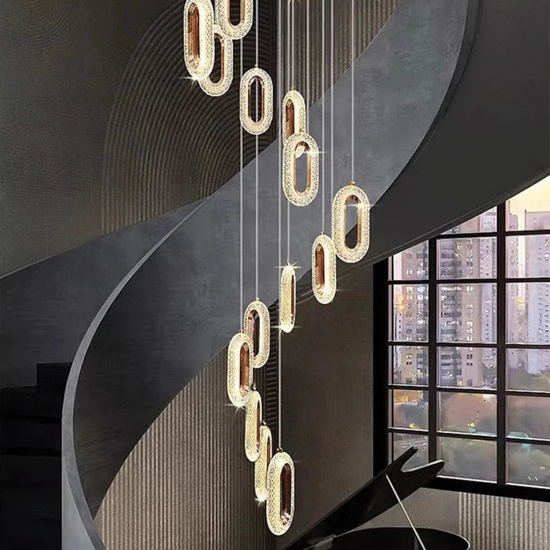 Modern home decor ring led lights pendant light lamps for living room Chandeliers for dining room hanging light indoor lighting