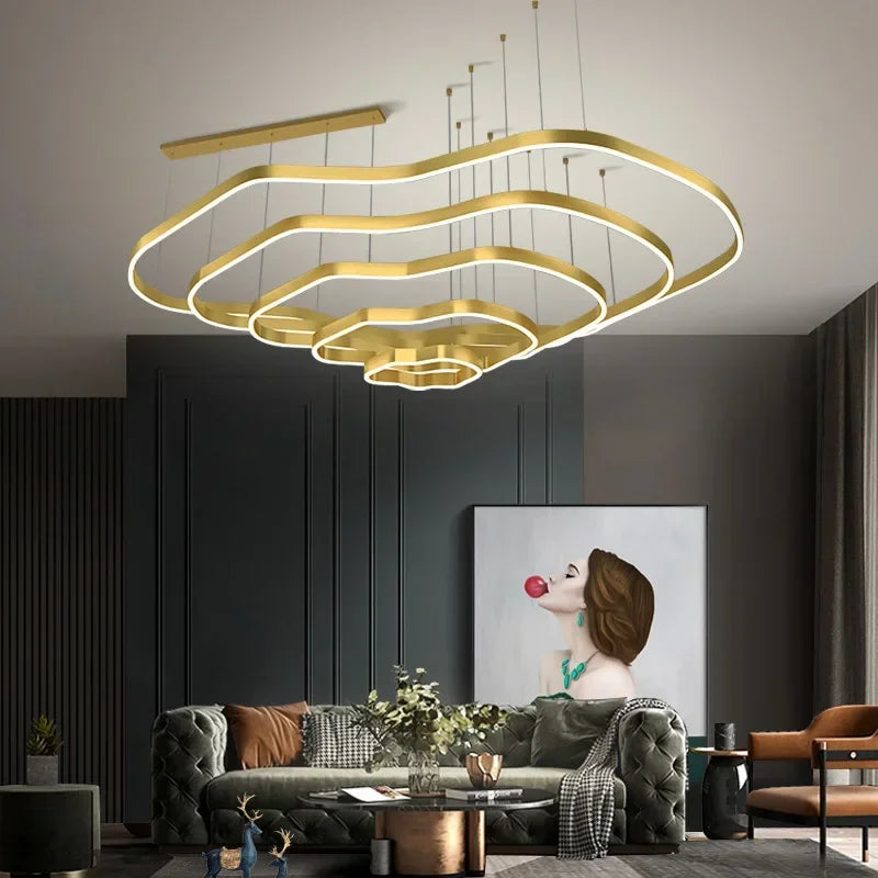 Nordic Simple Led Pendant Lights for Living Dining Room Coffee Tables Hotel Bedroom Chandeliers Home Decor Hanging Light Fixture