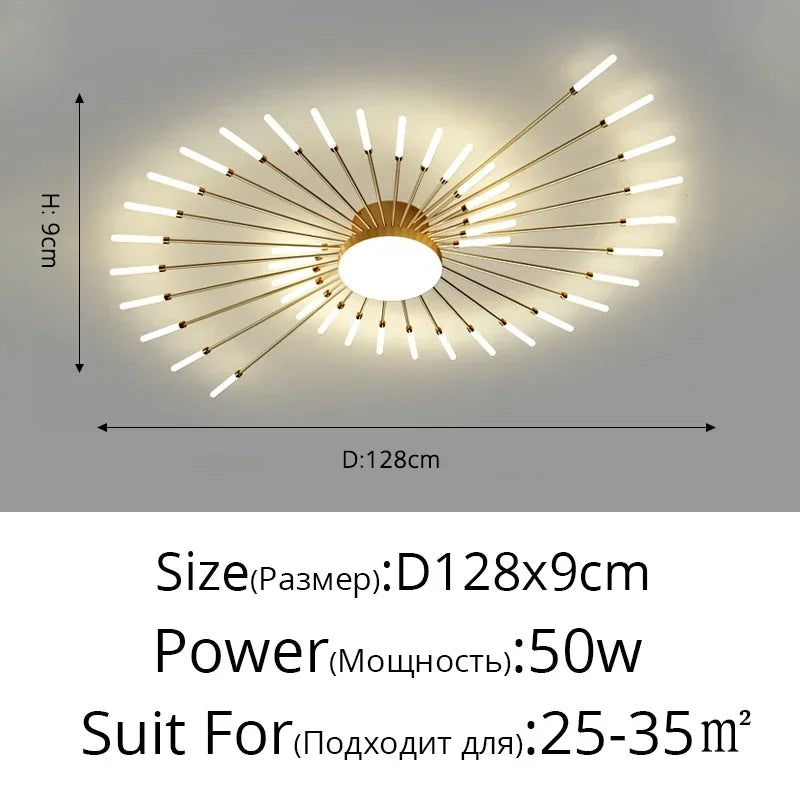 Modern Minimalist Metal Master Bedroom LED Ceiling Lamp Nordic Restaurant Dinning Room Ceiling Light Home Decor Ceiling Fixtures