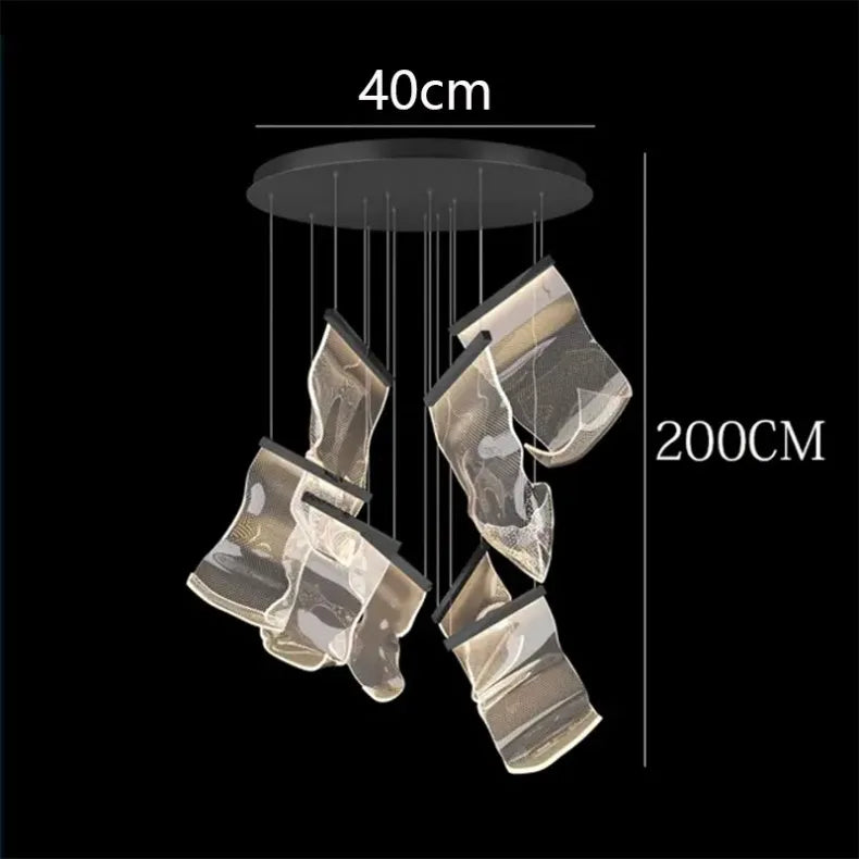 Modern home decor led lights pendant light lamps forstaircase Chandeliers for living room hanging light indoor lighting