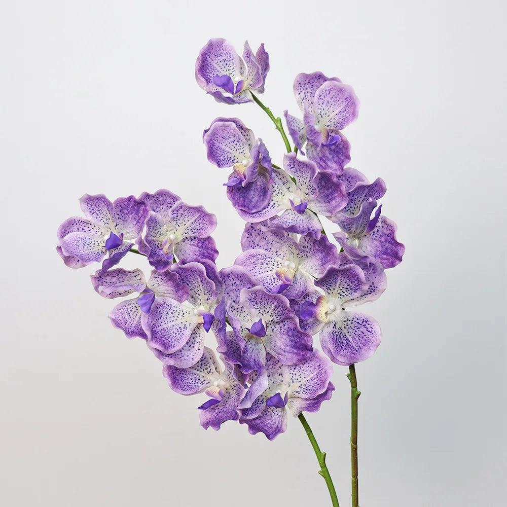 4Pcs Latex Moisturizing Vanda Orchid Artificial Flowers Wedding Flower Arrangement Real Touch Orchids Birthday Party Home Decor