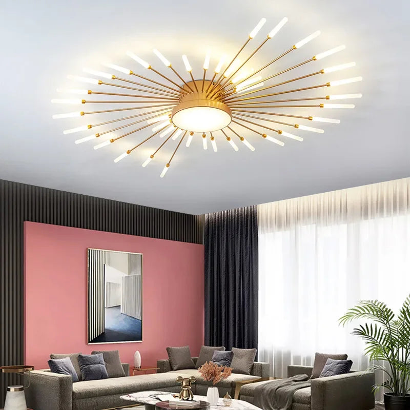 Minimalist Designer LED Ceiling Lamps Suspension Ceiling Lights for Living Room Bedroom Home Decor Indoor Lighting Decoration
