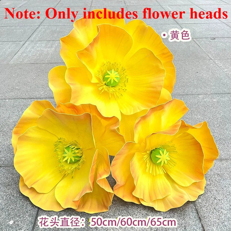 3PCS Large Paper Flowers Giant Artificial Flower Wedding Decoration Customized Artificial Flower Window Display Party Home Decor