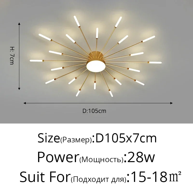 Modern Minimalist Metal Master Bedroom LED Ceiling Lamp Nordic Restaurant Dinning Room Ceiling Light Home Decor Ceiling Fixtures