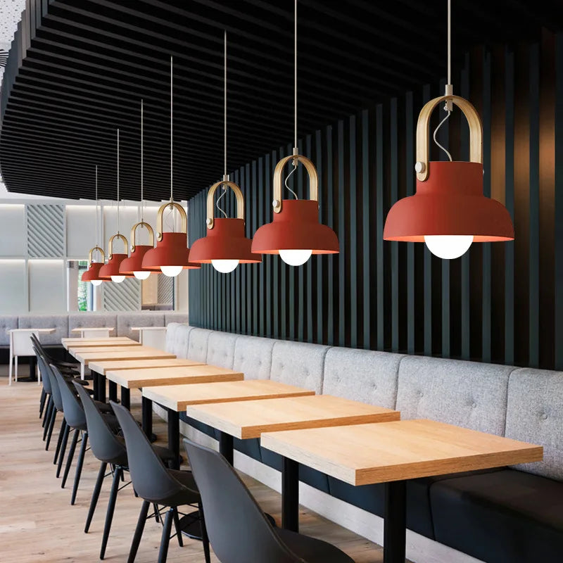 Modern Iron Macaron Pendant Lights Nordic loft Restaurant Bar Pendant Lamp Home Decor Kitchen Fixtures Hanging Lights Luminaires