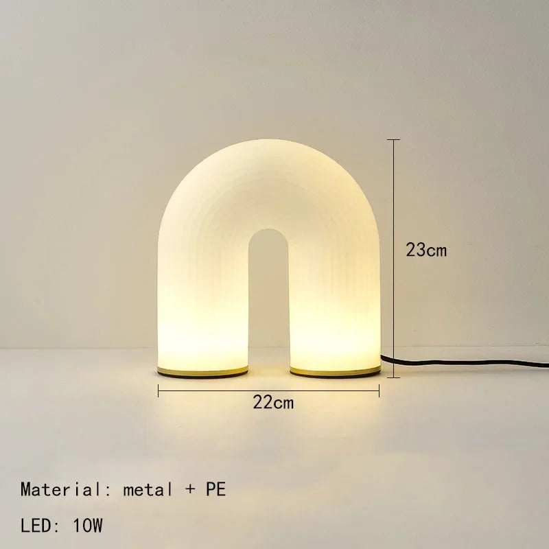 Creative New U-shaped Acrylic LED Pendant Lamp Living Room Restaurant Kitchen Bedroom Hotel Chandelier Home Decor Metal Lighting