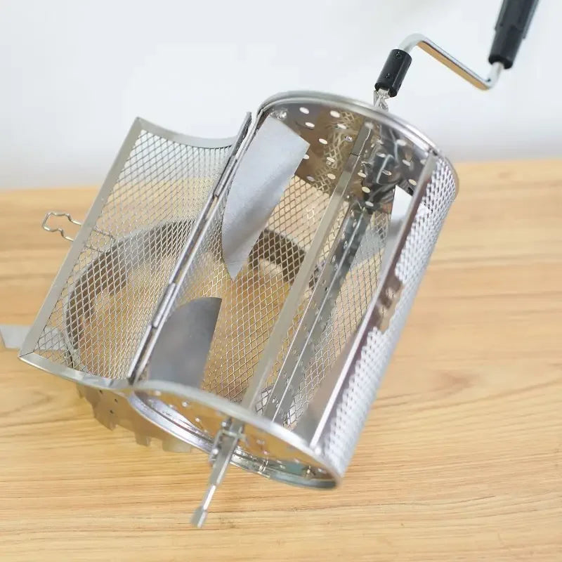 manual use or electric use stainless steel coffee bean nuts roaster baking machine