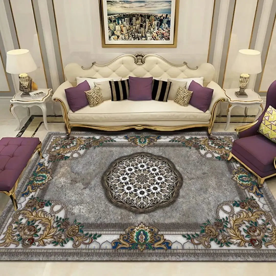 Luxury Carpets for Living Room 160x230 Flannel Customizable Soft Rugs European Bedroom Decor Home Alfombra Plush Non-slip Mat