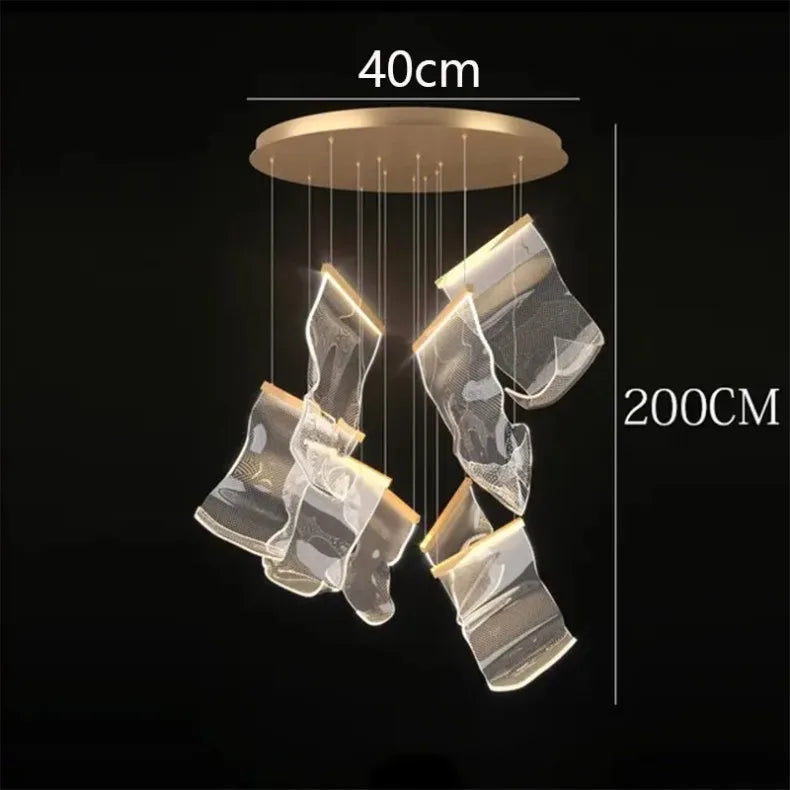 Modern home decor led lights pendant light lamps forstaircase Chandeliers for living room hanging light indoor lighting
