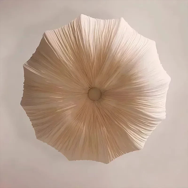 Japanese Wabi Sabi Restaurant Fabric Pendant Lamp Living Room Bedroom Kitchen Homestay High-end Chandelier Home Decor Lighting