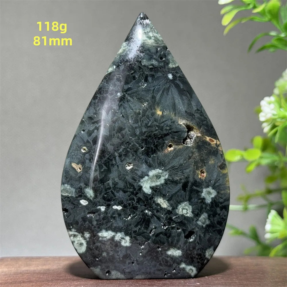 Natural Ancient Ocean Jasper Crystalline Cluster Free Form Torch Mineral Rock Spirit Energy Witchcraft Healing Home Decor Gift