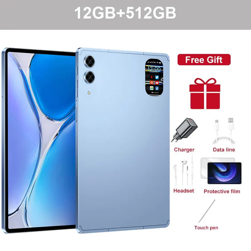 New Pad 7S Pro Tablet PC 22GB+2TB Original 10000mAh Dual SlM Card Global Version 10.1HD Screen Android 15 Tab Children's Tab