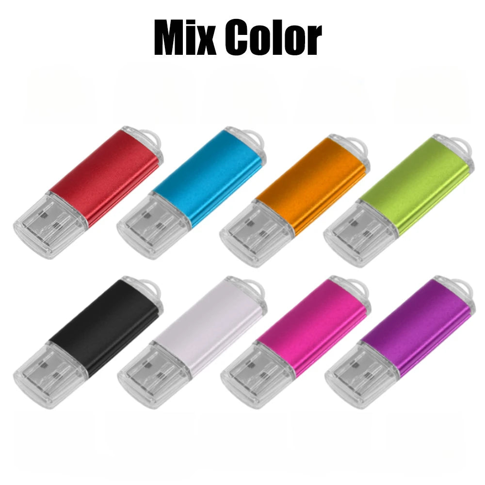 Free Custom Logo 20PCS/lot Pen Drive 8GB 4GB 2GB 1GB USB Flash Drive 16GB Flash Disk 128MB 256MB 512MB Memory Flash Disk 2.0