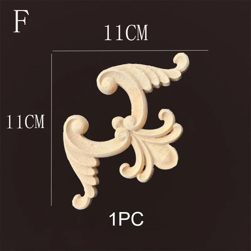 Wood Corner Joint Appliques Molding Home Decor Items Background Wall Decoration for Living Room Wooden Furniture Accessories